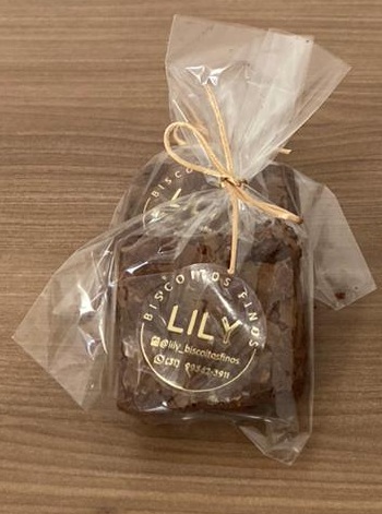 Brownie de chocolate belga meio amargo